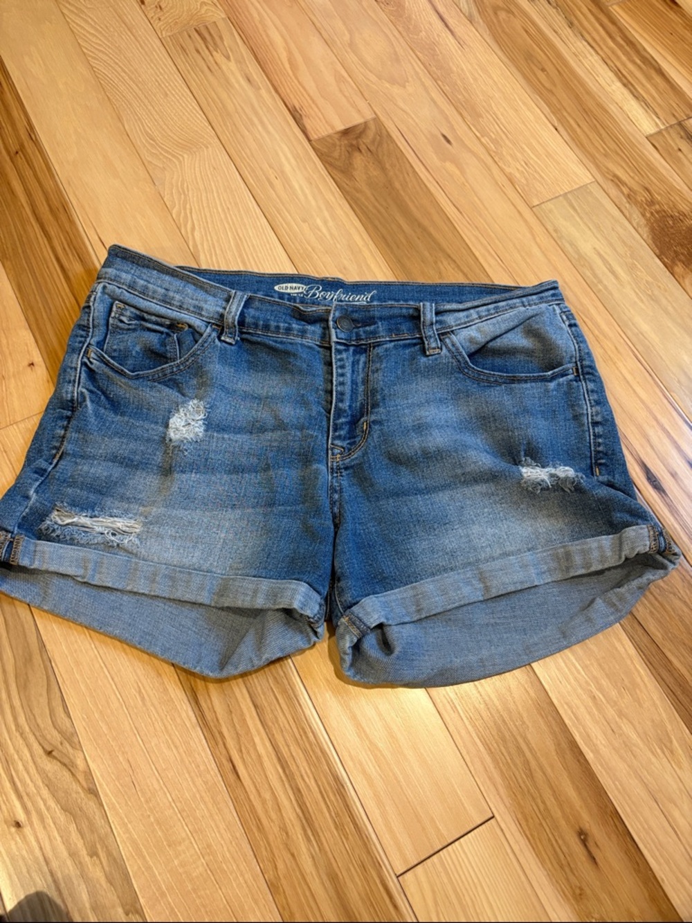 Old Navy Rolled Cuff Denim Shorts - women’s boyfriend size 10